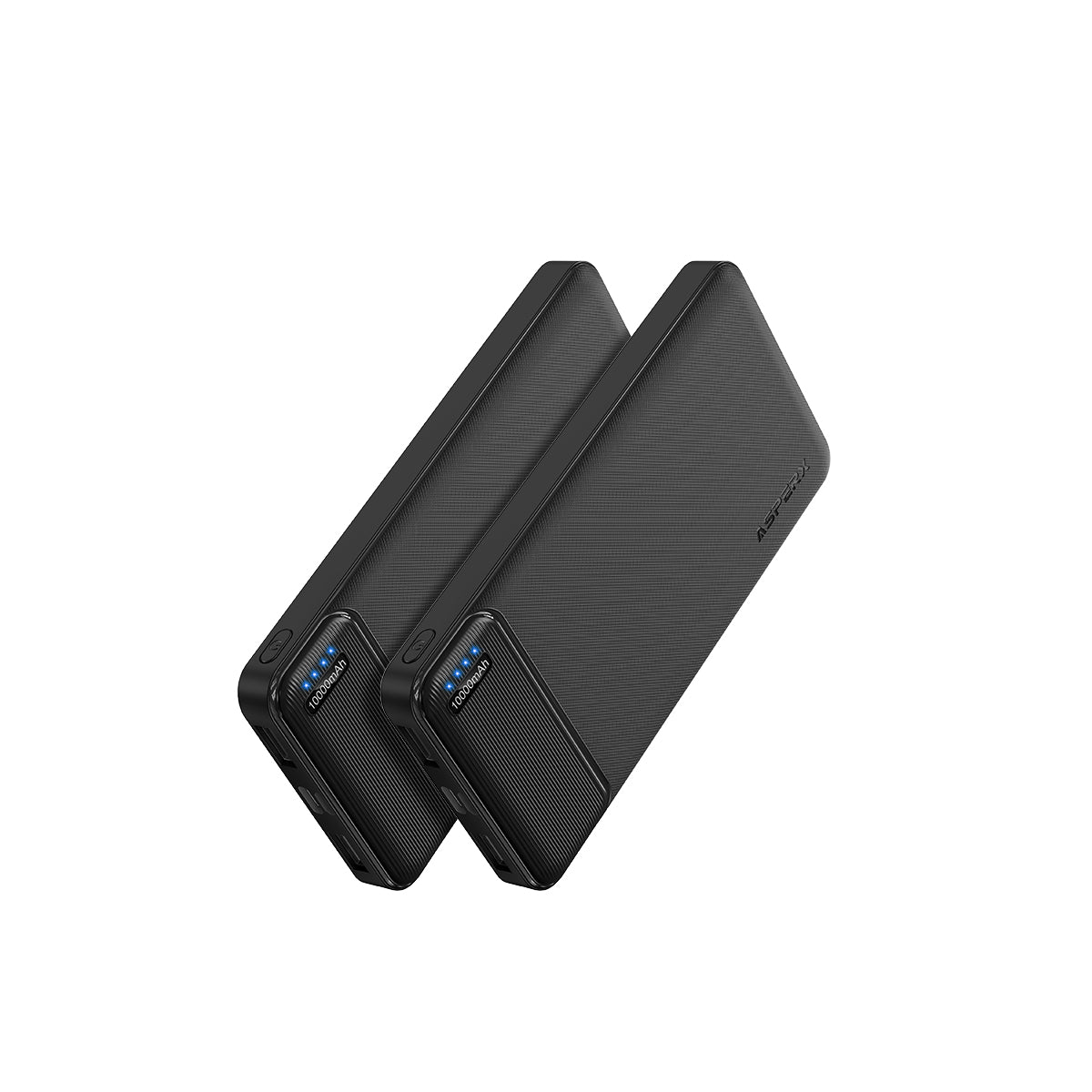 AsperX 2-Pack 10000mAh USB C Output Portable Charger Power Bank Fast Charging, Portable Phone Charger External Battery Pack for iPhone, Samsung, Google LG and Heated Vest