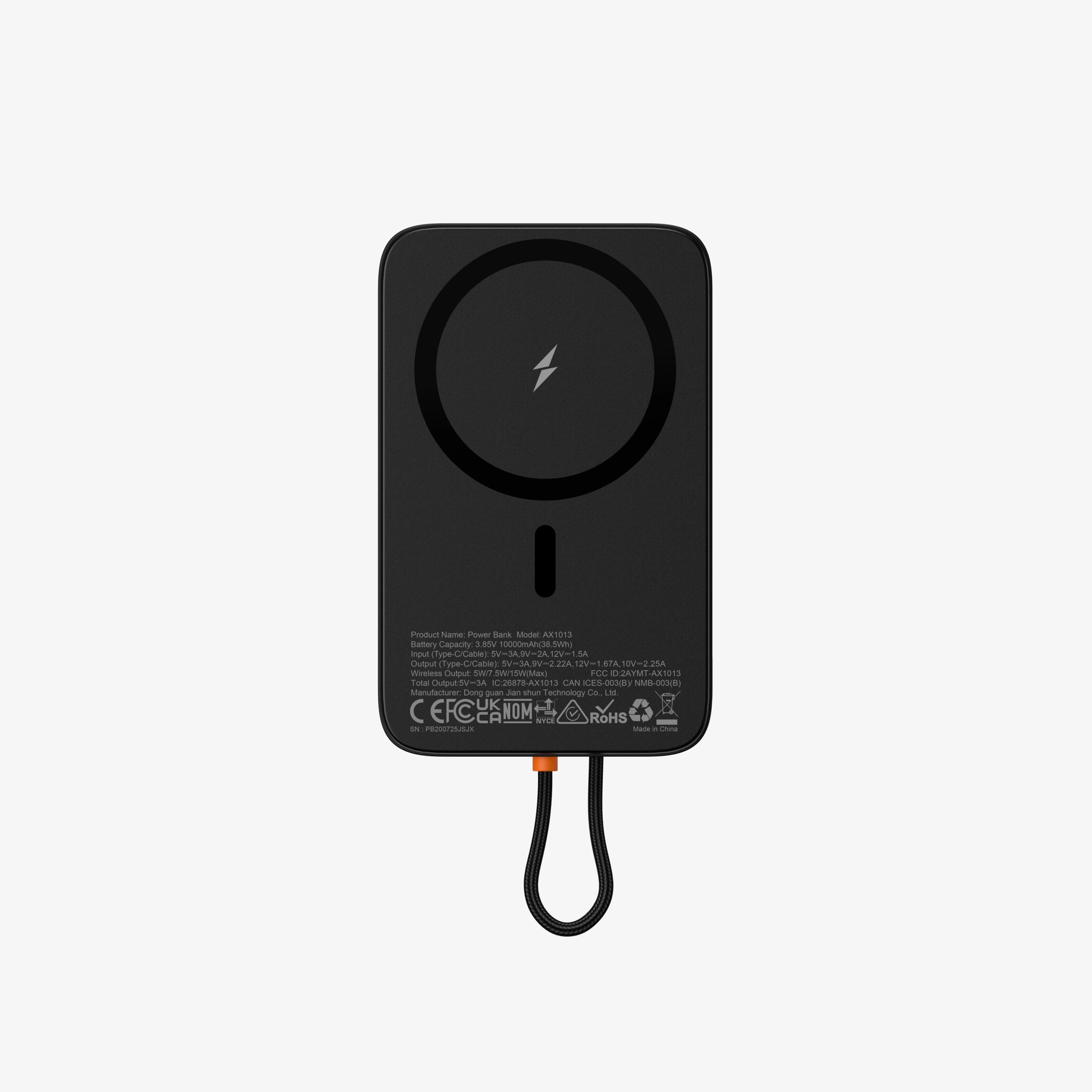 AsperX MagSafe Power Bank 10000mAh – 22.5 W PD + Wireless Charging