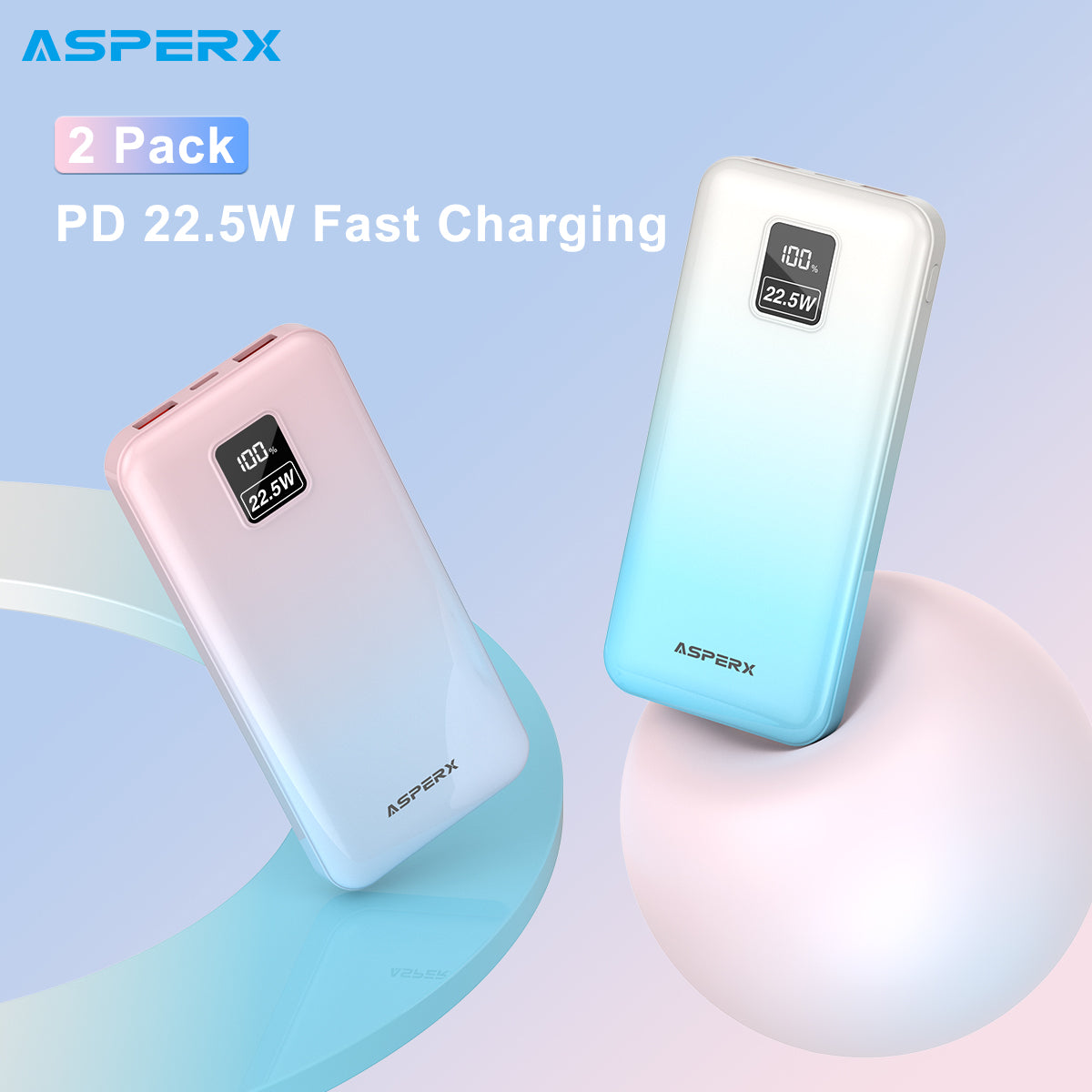 AX 10.000 mAh Powerbank -22,5 W, LED-Anzeige