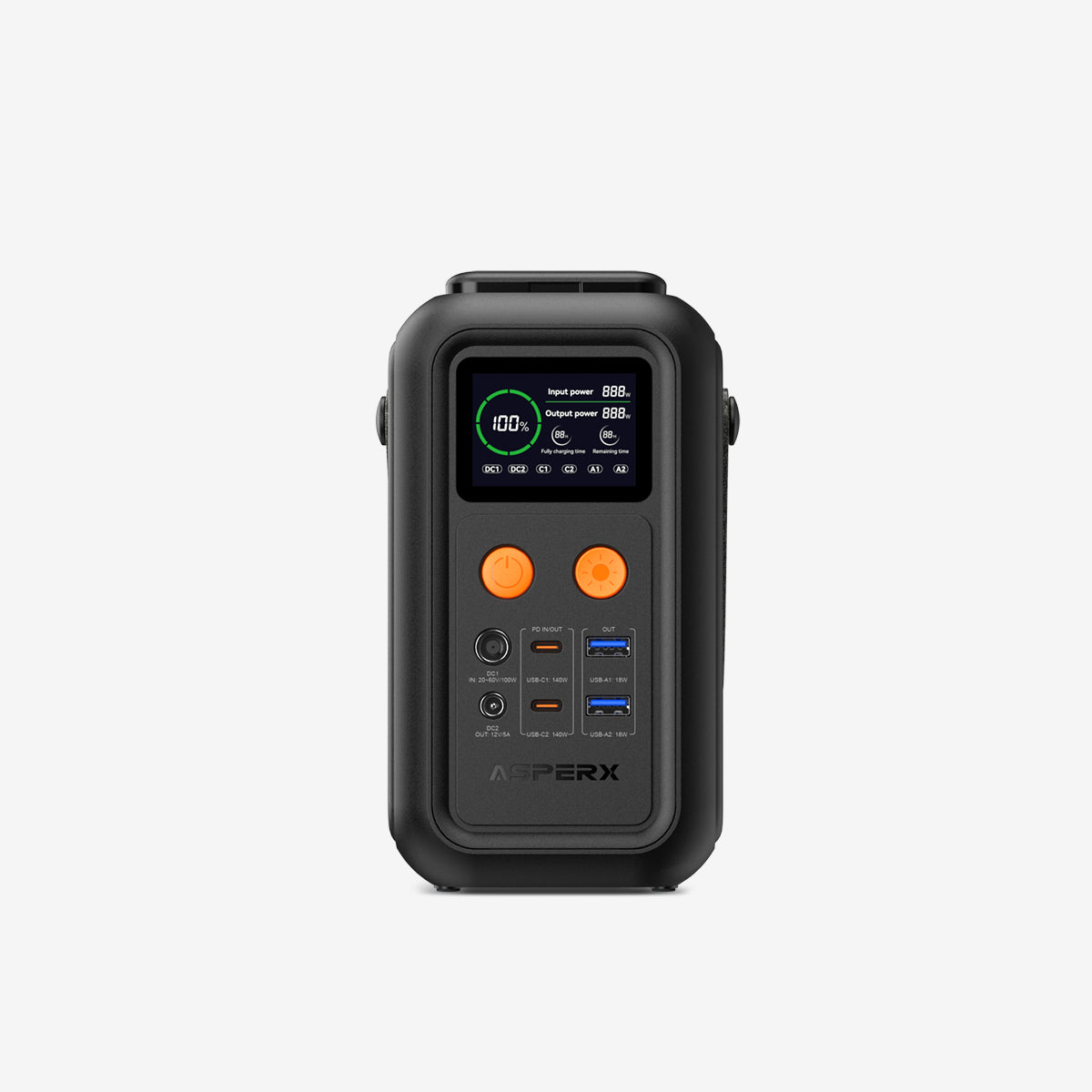 AsperX Portable Power Station 60,000mAh Dual 140W Fast Charging Total 200W  – ASPERX