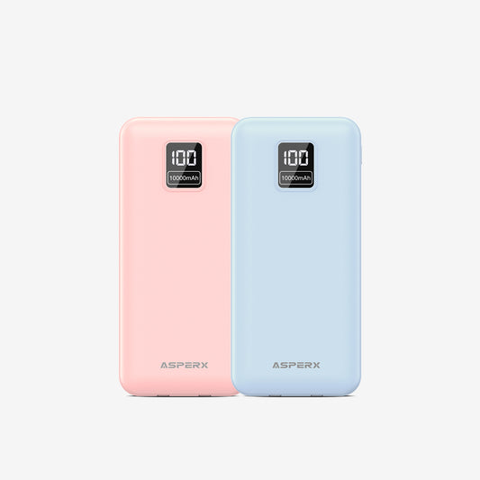 ASPERX 2-Pack Power Bank Portable Charger Fast Charging 10000mAh