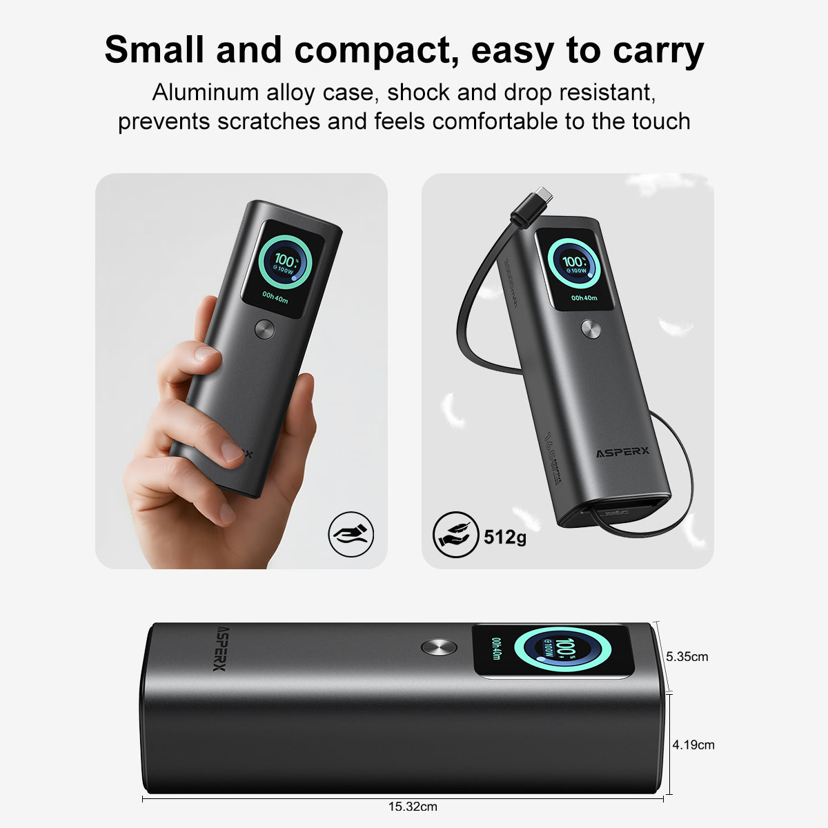 ASPERX Laptop Power Bank 20000mAh