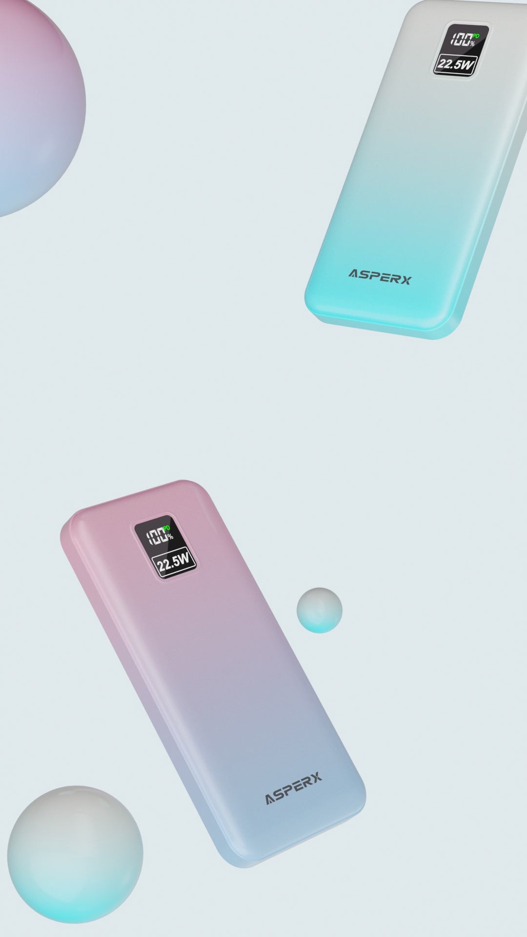 AX 10.000 mAh Powerbank -22,5 W, LED-Anzeige