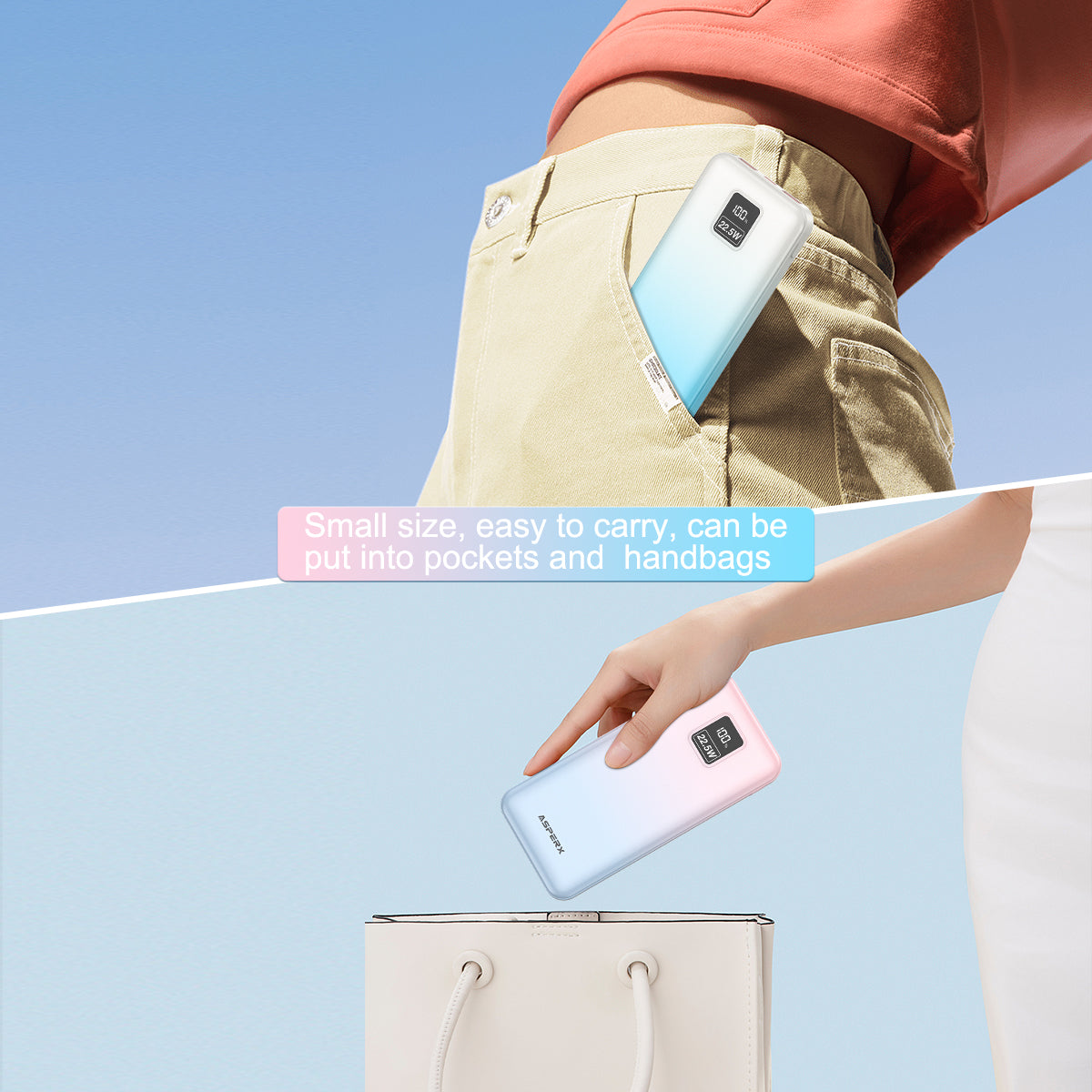 AX 10.000 mAh Powerbank -22,5 W, LED-Anzeige