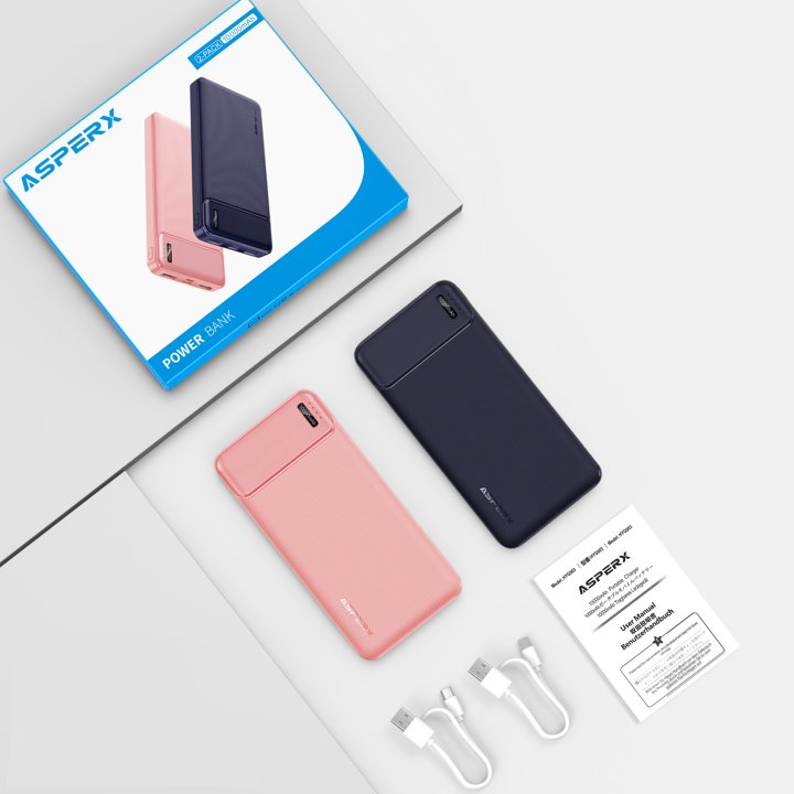 AX 10.000 mAh Powerbank 2er-Pack – USB-C, Schnellladung