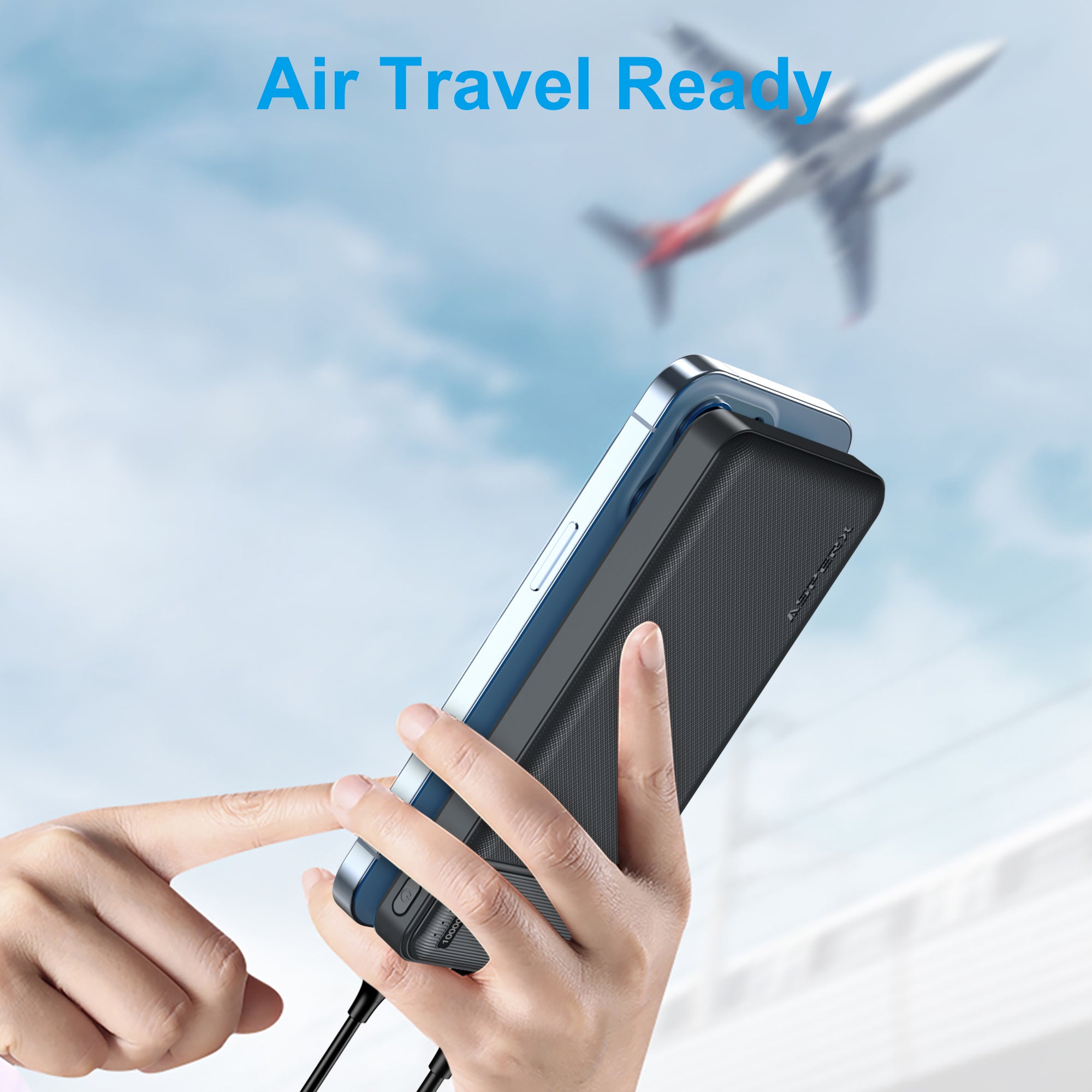AX 10.000 mAh Powerbank – 22,5 W Schnellladung, reisebereit
