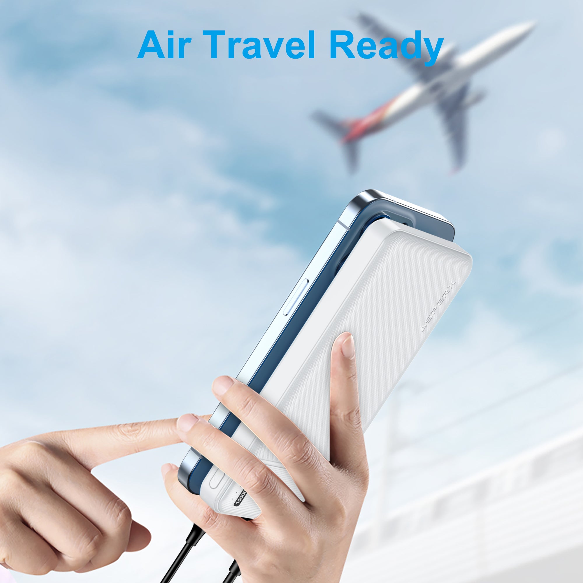 AX 10.000 mAh Powerbank – 22,5 W Schnellladung, reisebereit