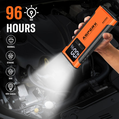 AX4500 Starthilfe -4500A, LCD-Display, für alle Benziner/10,0 l Diesel
