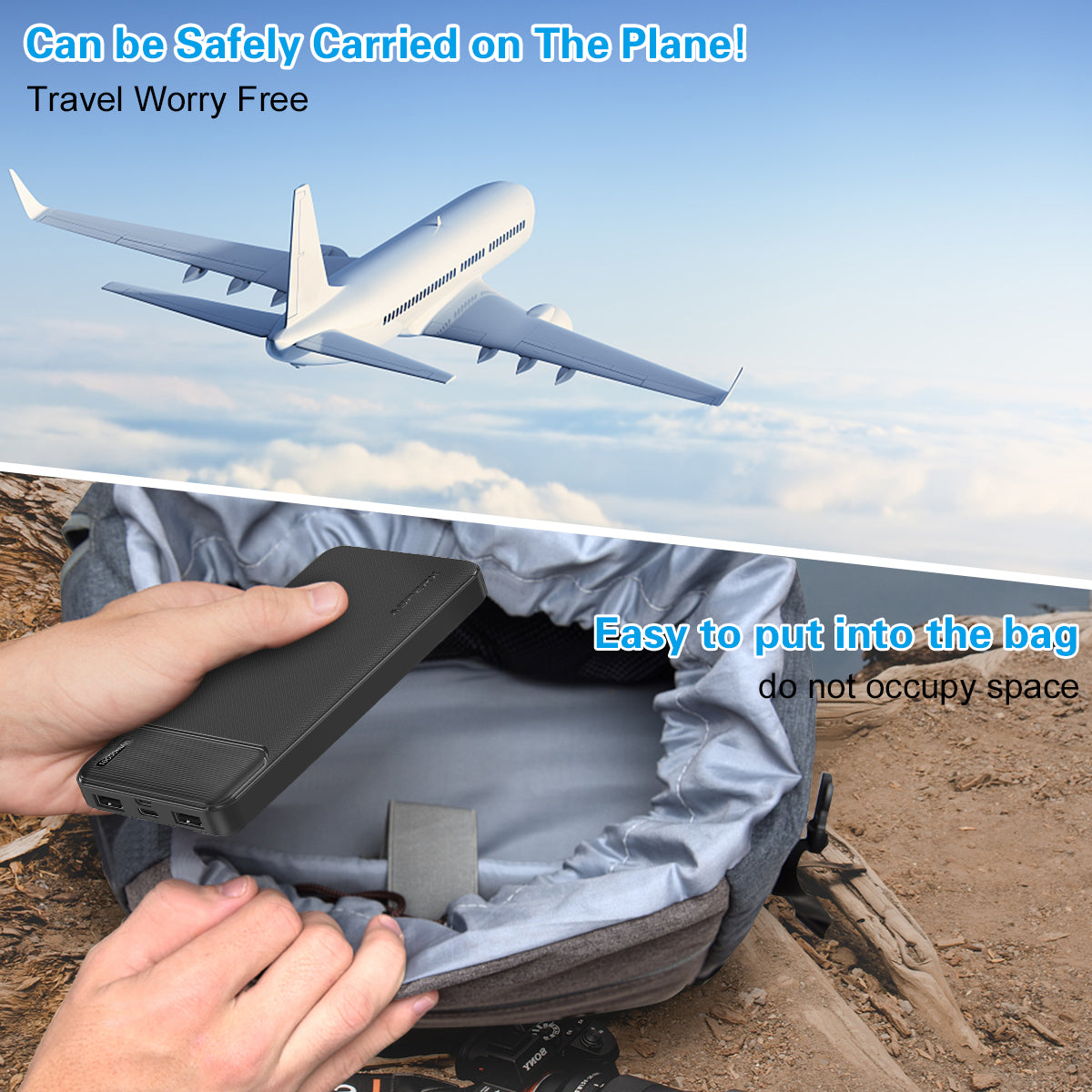 AX 10.000 mAh Powerbank 2er-Pack – USB-C, Schnellladung
