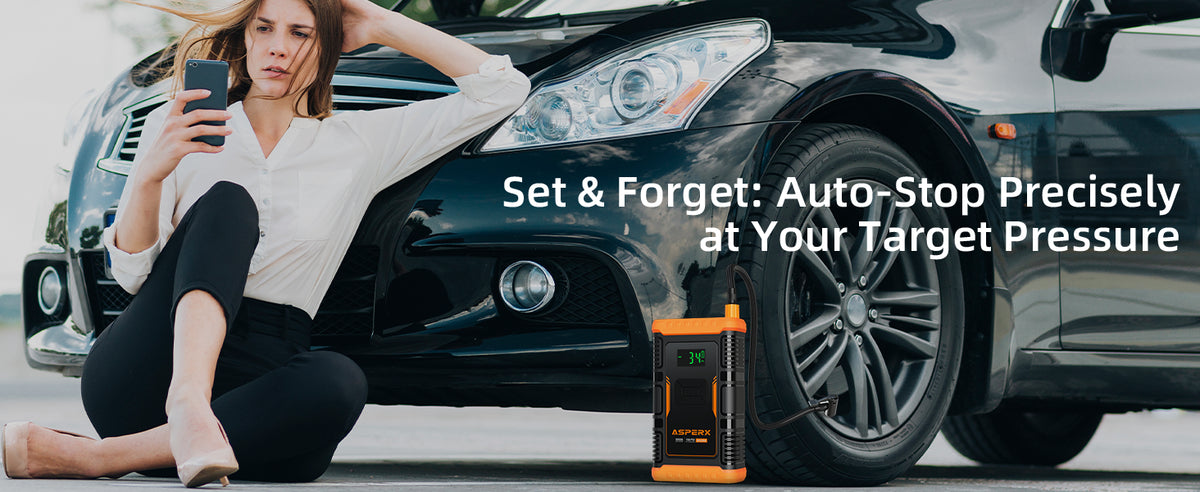 Set & Forget: Auto-Stop Precisely
at Your Target Pressure