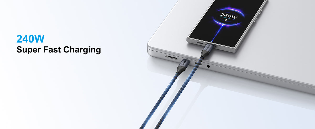 Ultra-Fast Data Transfer and Charging (4Ft, 40 Gbps, 240W, 8K/4K)