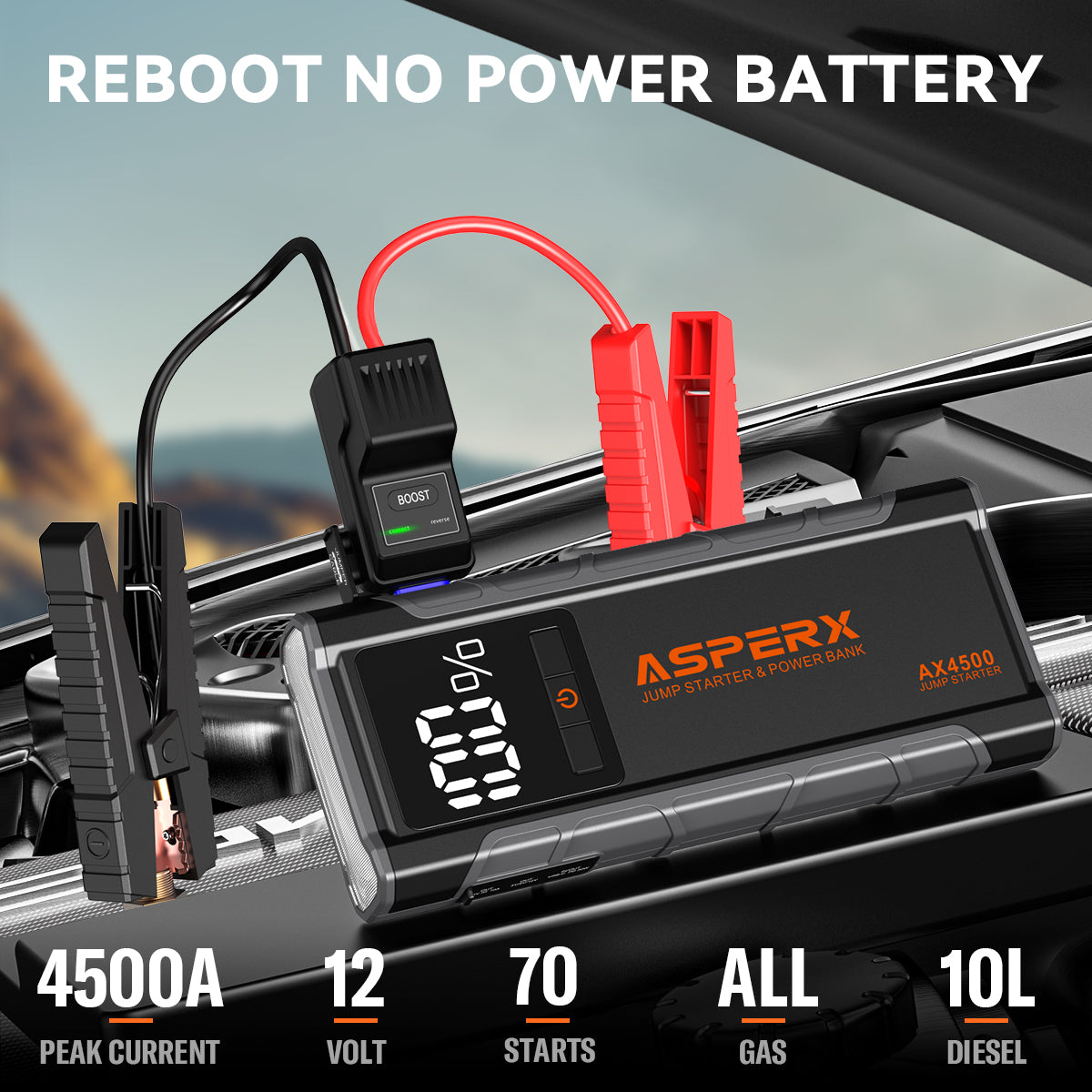 ASPERX Jump Starter 4500A
