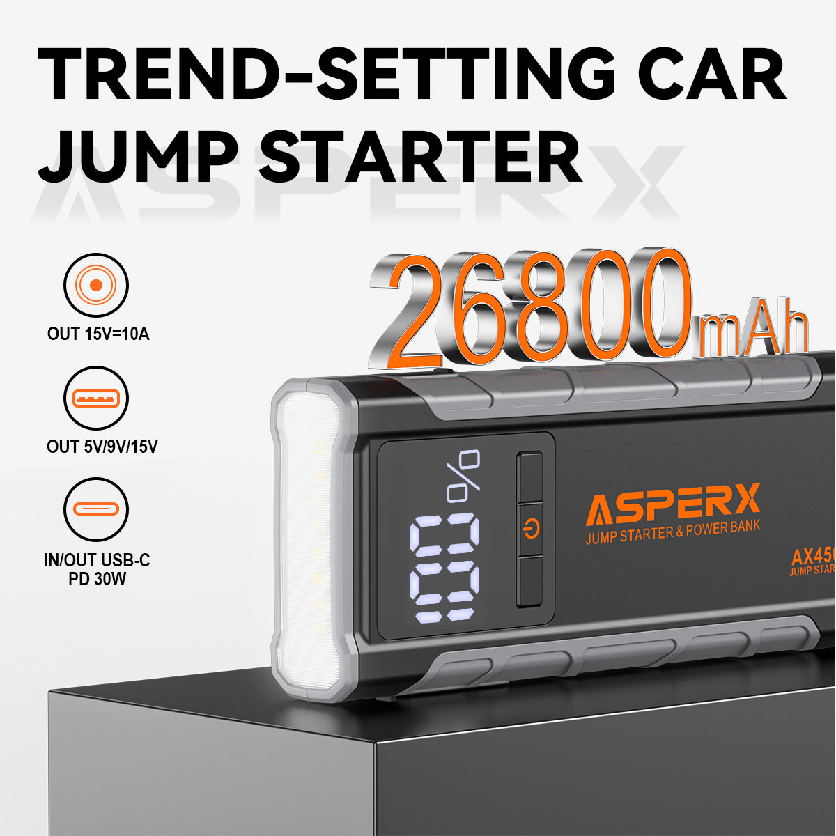 ASPERX Jump Starter 4500A