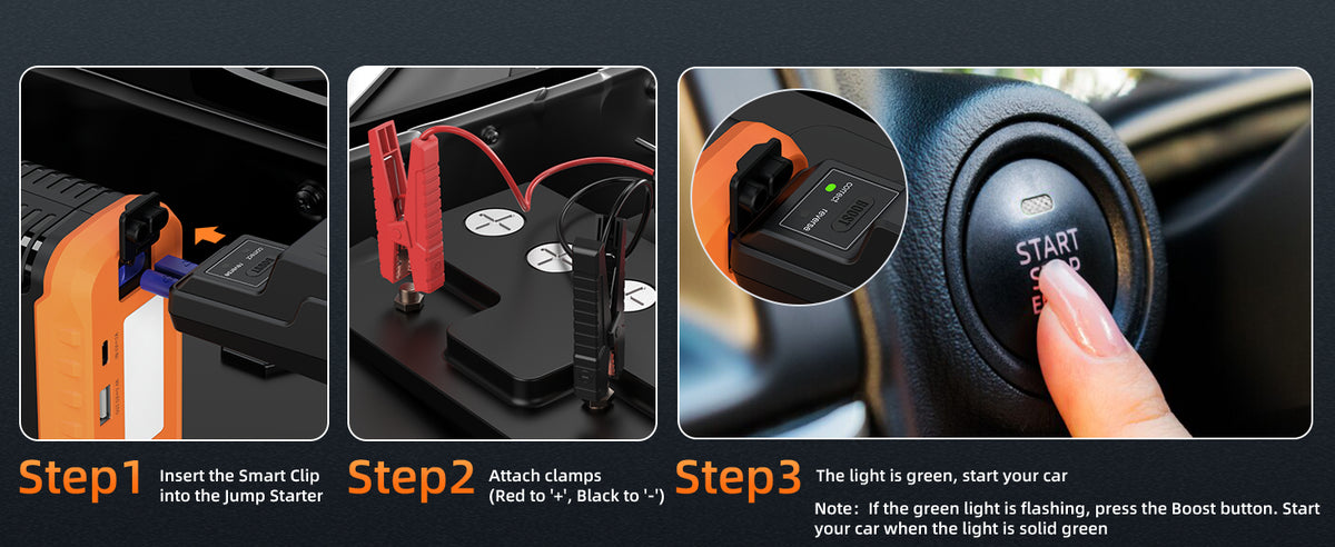 four steps to use asperx jump stater 