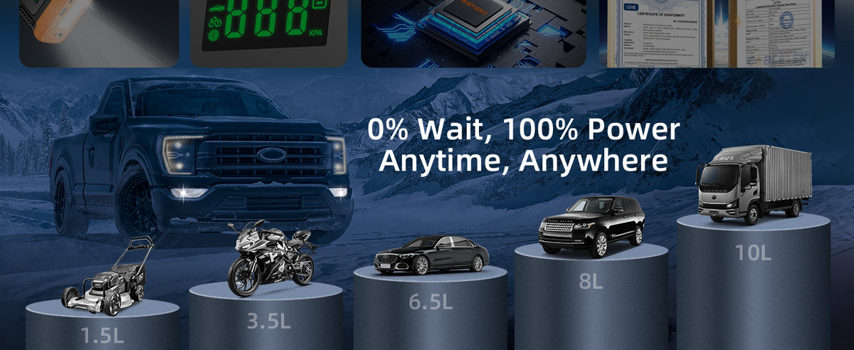 jump starter power your car anytime anywhere