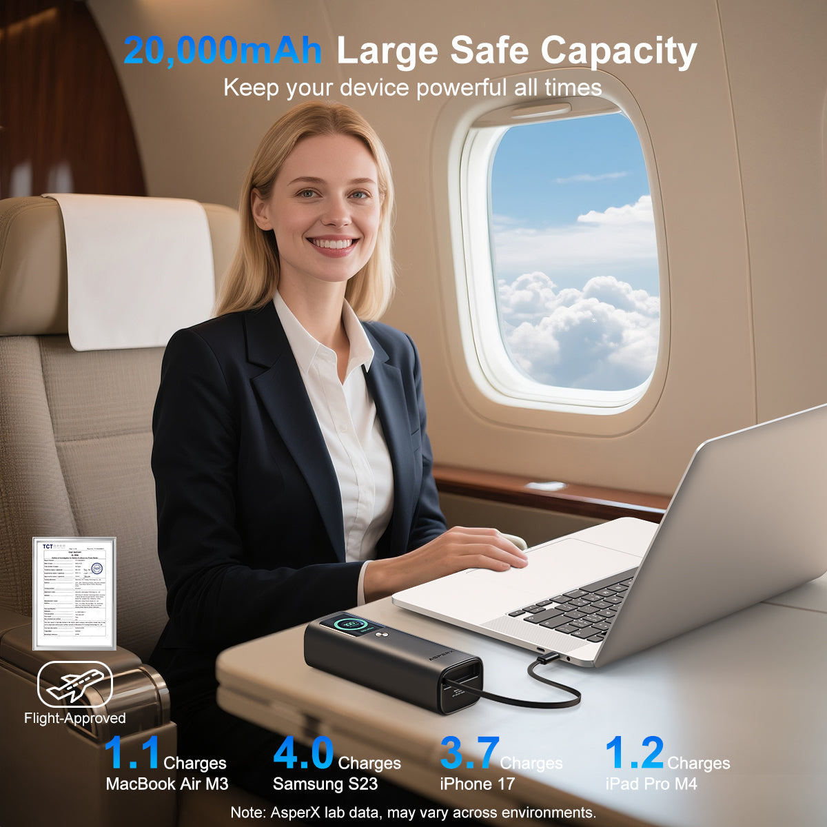 ASPERX Laptop Power Bank 20000mAh